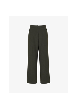 Womens Whistles Limited Edition Natalie Regular-Fit High-Rise Stretch Wool-Blend Trousers