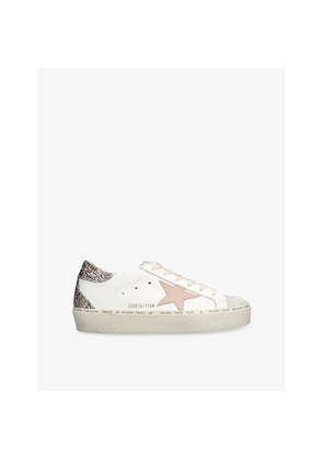 Womens Golden Goose Hi Star 12113 Leather Low-Top Trainers