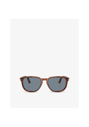 Womens Persol Suprema Round-Frame Tortoiseshell Acetate Sunglasses