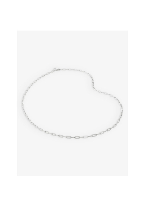 Womens Monica Vinader Mini Paperclip-Chain Sterling-Silver Necklace