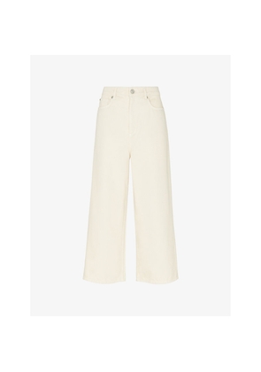Womens Whistles Wide-Leg High-Rise Cropped Denim Jeans