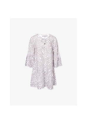 Womens Heidi Klein Oracabessa Printed Linen Kaftan