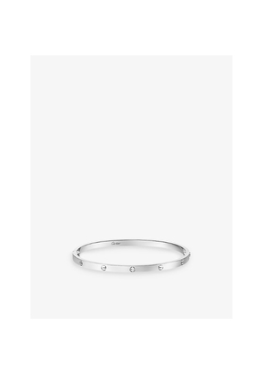 Womens Cartier Love Small 18ct White-Gold Bracelet