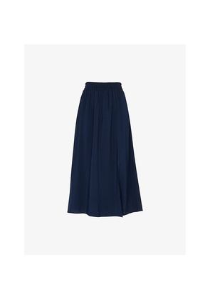 Womens Whistles Eva Relaxed-Fit Woven Midi Skirt
