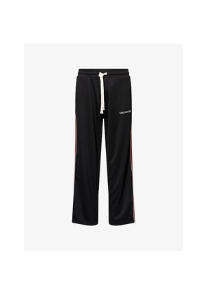 Mens Cole Buxton Logo-Print Contrast-Stripe Woven Track Jogging Bottoms