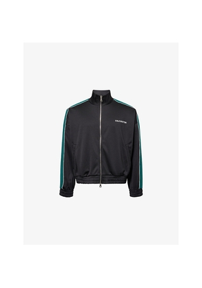 Mens Cole Buxton Funnel-Neck Contrast Woven Track Jacket