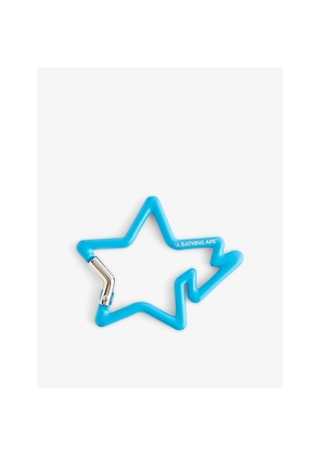Mens A Bathing Ape B Star Metal Carabiner Keyring