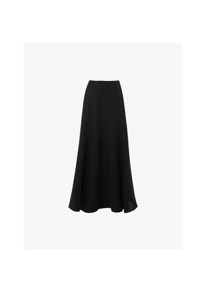 Womens Whistles Helena Lyocell and Linen Midi Skirt