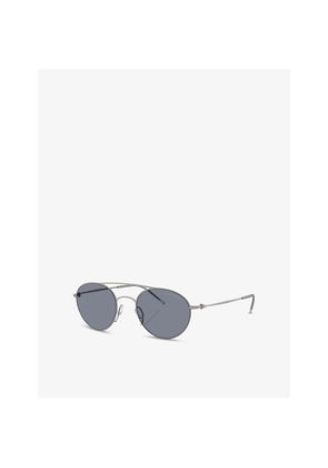 Giorgio Armani Ar6169 Pilot-Frame Metal Sunglasses