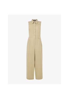 Womens Whistles Ellis Sleeveless Linen Jumpsuit