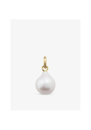 Womens Monica Vinader Small 14ct Yellow-Gold and Baroque Pearl Charm