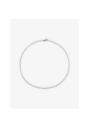 Womens Monica Vinader Shimmer 14ct White-Gold Necklace