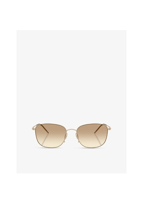 Giorgio Armani Ar6168 Pillow-Frame Metal Sunglasses