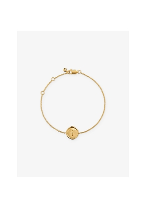 Womens Monica Vinader Initial A Stamp 18ct Yellow Gold-Vermeil Bracelet
