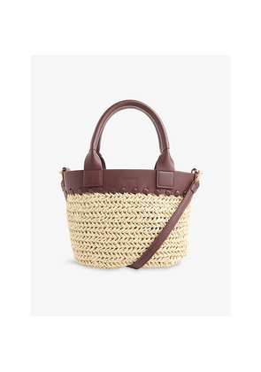 Womens Whistles May Straw Cross-Body Bag