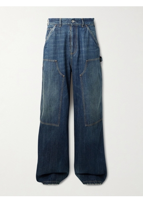 Maison Margiela - Wide-Leg Distressed Jeans - Men - Blue - IT 46