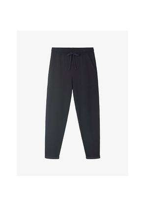 Womens The White Company Relaxed-Fit Drawstring-Waist Jersey Jogging Bottoms