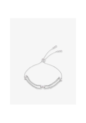 Womens Carat London Stevie Sterling-Silver and Cubic Zirconia Bracelet