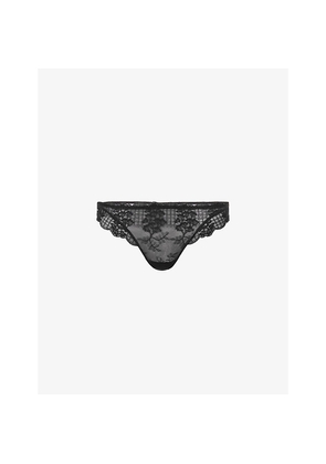 Womens Simone Perele Reve Floral Mesh and Lace Briefs