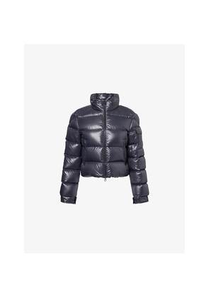 Womens Moncler Petra Crop Shell-Down Jacket