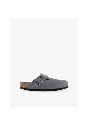 Mens Birkenstock Boston Suede Clogs