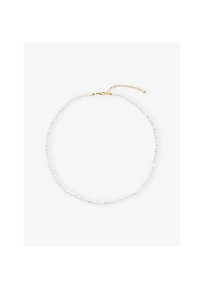 Womens Monica Vinader Capri 18ct Yellow Gold Vermeil and Keshi Pearl Necklace