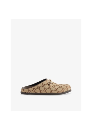 Womens Gucci Supreme Canvas Mules