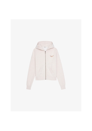 Womens Zadig&Voltaire Mia Rhinestone-Embellished Cotton-Blend Hoody