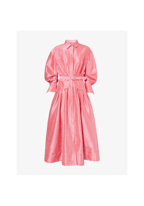 Womens Rebecca Vallance Maple Belted Woven Midi Dress