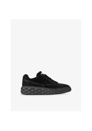 Womens Jimmy Choo Diamond Maxi Suede Low-Top Trainers