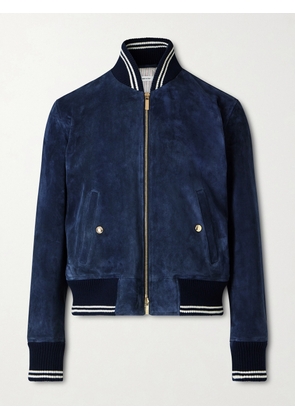 Thom Browne - Suede Blouson Jacket - Men - Blue - 1