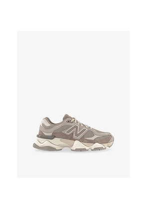 Mens New Balance 9060 Suede and Mesh Low-Top Trainers