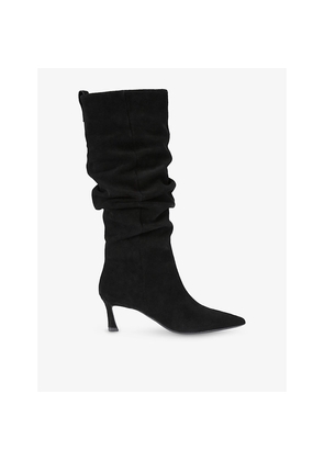 Womens KG Kurt Geiger Stark Rouche Leather Knee-High Boots