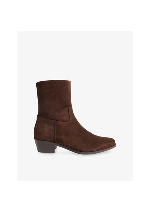Womens Whistles Western Suede Ankle Boots