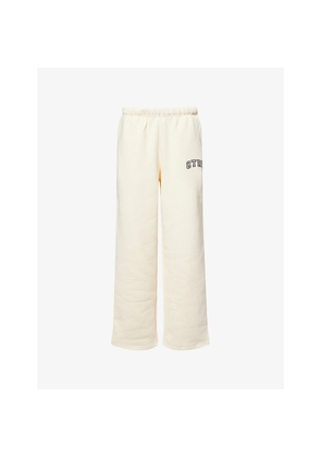 Womens The Couture Club Drawstring Straight-Leg Cotton-Jersey Joggers