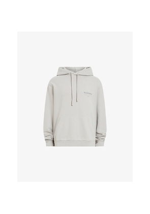 Mens Allsaints Future Relaxed-Fit Logo-Print Cotton Hoody