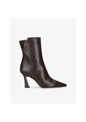 Womens Stuart Weitzman Vinnie 85 Heeled Leather Ankle Boots