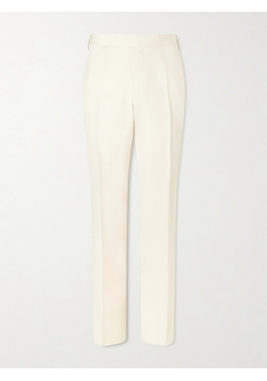 Lardini - Straight-Leg Woven Trousers - Men - Neutrals - IT 46