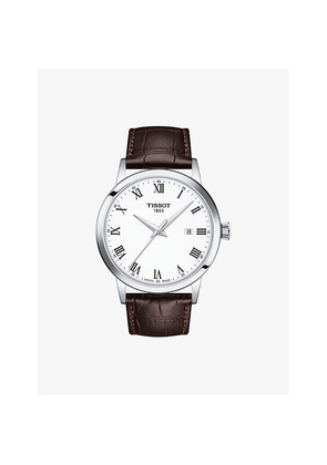Mens Tissot T129.410.16.013.00 Classic Dream Stainless-Steel and Leather Quartz Watch