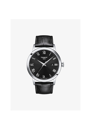 Mens Tissot T129.410.16.053.00 Classic Dream Stainless-Steel and Leather Quartz Watch