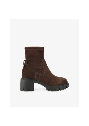 Womens KG Kurt Geiger True Sock Faux-Leather Ankle Boots