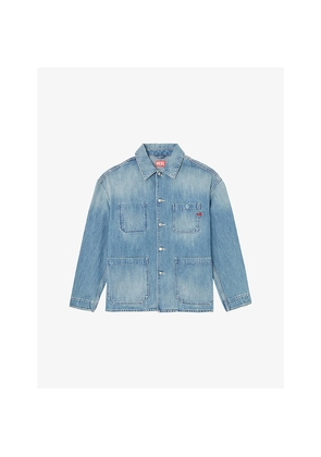 Mens Diesel D-Stack-U Relaxed-Fit Denim Jacket