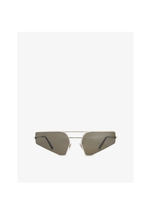 Mens Rick Owens Prong Stainless Steel Sunglasses