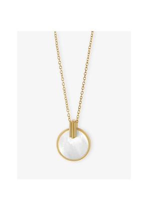 Womens Astley Clarke Stilla 18ct Yellow Gold Vermeil and Mother-Of-Pearl Pendant Necklace
