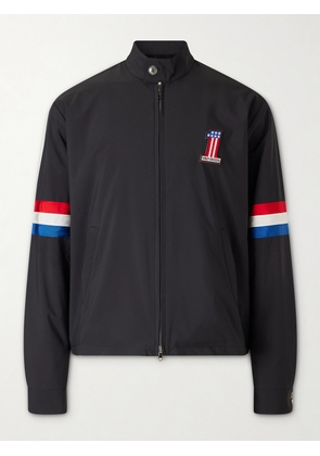 God's True Cashmere - Harley-Davidson Striped Appliquéd Recycled Shell Jacket - Men - Black - S