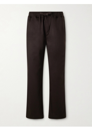 Saman Amel - Straight-Leg Cashmere Drawstring Trousers - Men - Brown - IT 46