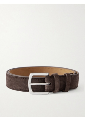 George Cleverley - 3cm Suede Belt - Men - Brown - UK/US 30