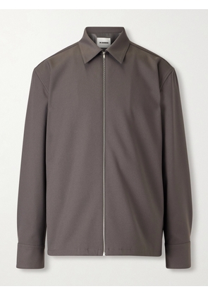 Jil Sander - Twill Zip-Up Overshirt - Men - Gray - IT 46