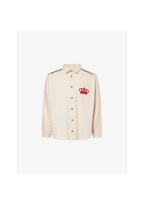 Mens Thames Zephyr Relaxed-Fit Cotton Shirt