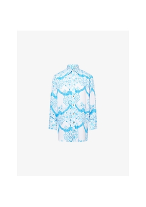 Womens Melissa Odabash Paige Paisley-Print Woven Shirt